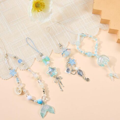 Ornaland 4 PCS Charm Charm Cute Y2K Phone Wrist Strap for Bage Pres Mobile Camera Decoration in Saudi Arabia