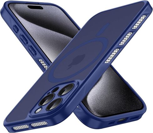 أقوى مغناطيسي لـ iPhone 15 Pro Max Case ، إطار تبديد الحرارة ، متوافق مع Magsafe ، وحماية الكاميرا ، وغطاء واقٍ غير لامع في iPhone 15 Pro Max 6.7 بوصة ، والرمادي in Kuwait