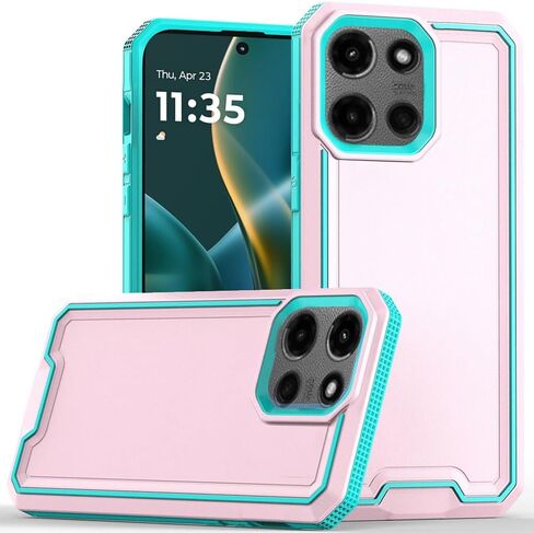 for Motorola Moto G Stylus 5G 2025 XT2517 Exquisite Hybrid Cover Phone Case + Extreme Band (Red) in Kuwait