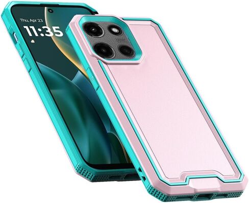 for Motorola Moto G Stylus 5G 2025 XT2517 Exquisite Hybrid Cover Phone Case + Extreme Band (Red) in Kuwait