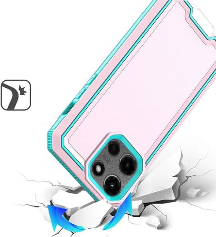 for Motorola Moto G Stylus 5G 2025 XT2517 Exquisite Hybrid Cover Phone Case + Extreme Band (Red) in Kuwait