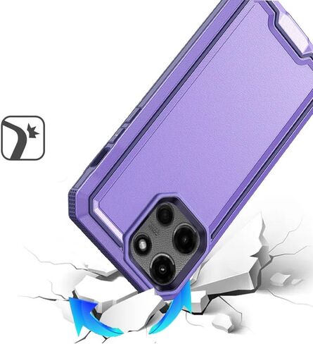 for Motorola Moto G Stylus 5G 2025 XT2517 Exquisite Hybrid Cover Phone Case + Extreme Band (Red) in Kuwait