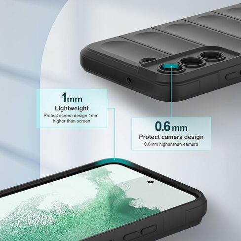 Silicone Case for Xiaomi Poco X7 pro, Anti-Scratch Microfiber Lining, Shockproof Case with Camera Protection, Black in Saudi Arabia