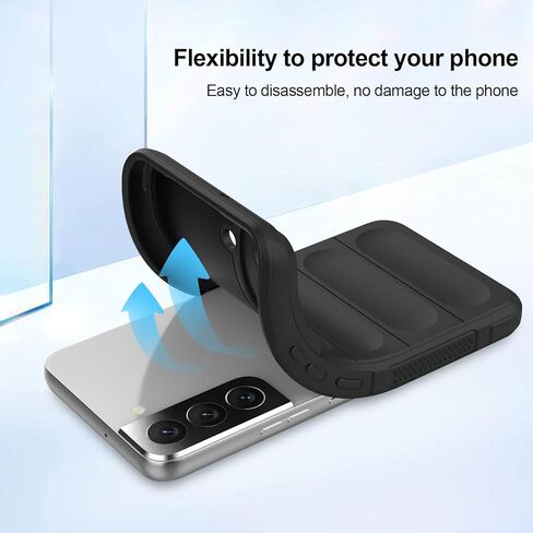 Silicone Case for Xiaomi Poco X7 pro, Anti-Scratch Microfiber Lining, Shockproof Case with Camera Protection, Black in Saudi Arabia