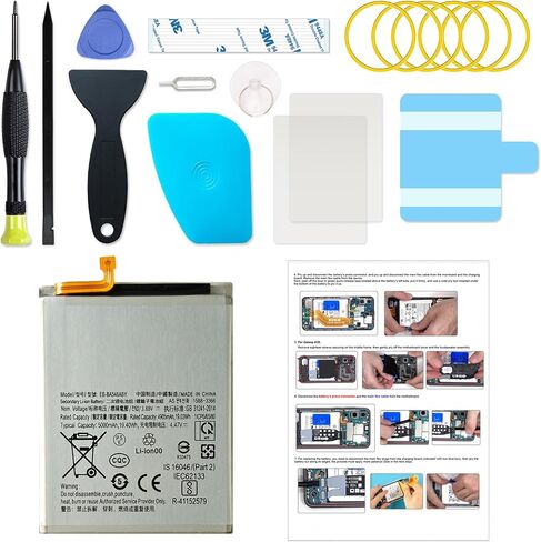 بطارية EB-BA546ABY جديدة متوافقة مع GALAXY A25 5G/A35 5G SM-A256 SM-A356 B/U/U1/W/E ، مع تعليمات وأدوات DIY in Kuwait