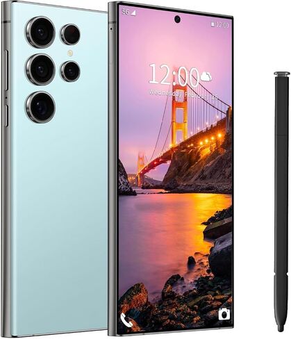 I24 Ultra Unlocked Phone ، بني في Pen Pen ، بطارية الهاتف الذكي 6800mAh 6.8 "شاشة HD ، Android 14 16+512 جيجابايت مع الهاتف الخلوي لبطاقة الذاكرة 128GB ، معرف 5G/FACE/بصمة GPS (PURPLE ، 16+512GB) in Kuwait