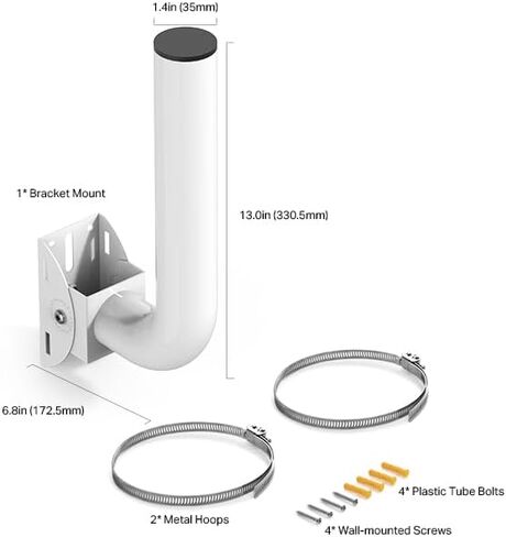 TP-Link TL-APM200 Pole Mount, Universal Compatible with Wireless Bridge/Outdoor Access Point/Outdoor Camera/Antenna, Waterproof, Durable Design in Saudi Arabia
