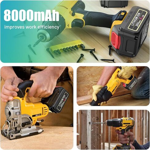 Battery Adapter DCA1820 for Dewalt 18V Tools, Convert 20V Lithium Battery DCB200 DCB201 DCB203 DCB204 DCB205 DCB206 to 18V NiCad NiMh DC9096 DW9096 DC9098 Battery in Saudi Arabia
