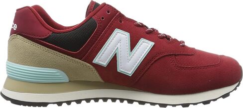 New Balance mens Iconic 574 V2 Sneaker, Team Red/Wave, 13 Wide US in Saudi Arabia
