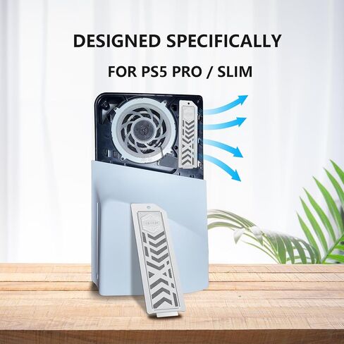 Slotion Slot M.2 NVME SSD Copper Thailkink Kit لـ PlayStation5 ، غطاء غبار التبريد المعدني ، أدوات مسامير التثبيت ، تصميم قرص العسل التهوية (Silver) in Kuwait