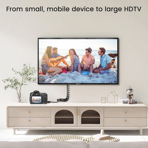 8K HDMI 2.1 كابل ملفوف 1-4ft ، 8K@60fps 4k@120fps 48gbps Ultra Hide HDMI النوع من الحبل المضفر لـ Atomos Ninja v V+ Shogun Ultra ، Sony A7S III/A1/FX3/FX6 ، Panasonic GH5 ، Canon EOS R5 C ، Nikon Z93 in Saudi Arabia