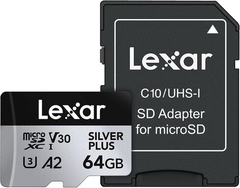 Lexar Professional Silver Plus MicroSDXC UHS-I بطاقة ذاكرة 64 جيجابايت in Saudi Arabia