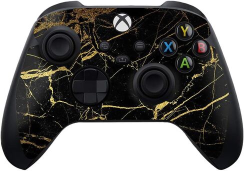 Mayyskins Skin متوافق مع جهاز التحكم Xbox Series X و S - الرخام الذهبي الأسود | غلاف الالتفاف الواقي ، الدائم ، والفريد من نوعه | من السهل تطبيق وتغيير الأنماط | صنع في الولايات المتحدة in Saudi Arabia