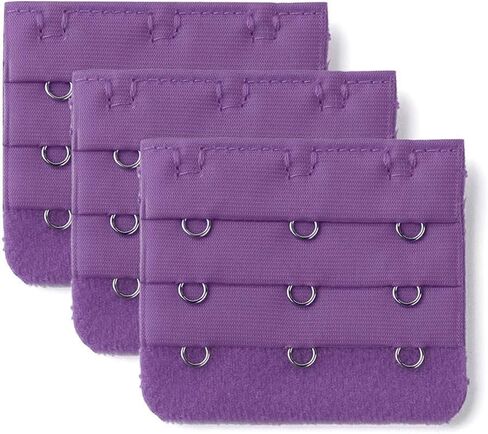 Allegra K Lady Bra Hook Metallic Eye Tape Extender 5 Pcs 3 Rows Gray in Saudi Arabia