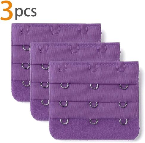 Allegra K Lady Bra Hook Metallic Eye Tape Extender 5 Pcs 3 Rows Gray in Saudi Arabia