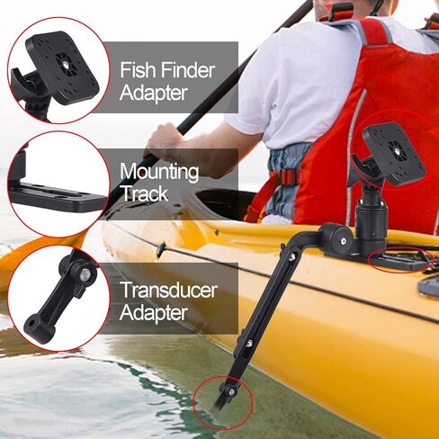 Generic Fish Finder Adapter for Kayak Kayak Mount for Fish Finder Fish Finder Mount Fish Finder Mount for Kayak Kayak Fish Finder Mounting Plate Kayak Boat Transducer Mounting Arm Fish Finder Mount in Kuwait