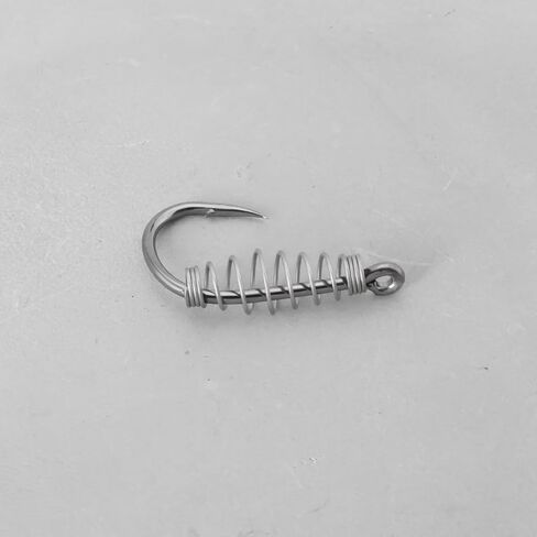 ECSiNG 40pcs Spring Hook Fish Hook Fishing Tackle Gear Catfish Fishing Hook Barded Fish Tackle Compatible with Power Bait Dough (Size #10) in Saudi Arabia