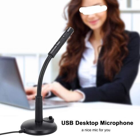 USB Computer Microphone, PC Goose-Neck Mic Microphone for Computer Desktop Laptop in Saudi Arabia