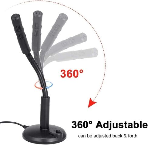 USB Computer Microphone, PC Goose-Neck Mic Microphone for Computer Desktop Laptop in Saudi Arabia