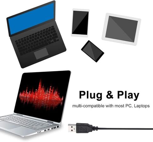 USB Computer Microphone, PC Goose-Neck Mic Microphone for Computer Desktop Laptop in Saudi Arabia