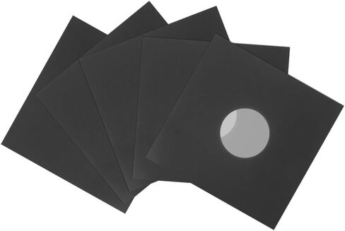 الأكمام سجل الفينيل ، 6pcs gatefold الأكمام الخارجية فينيل الأكمام kraft الورقية يغطي السترات السود in Saudi Arabia
