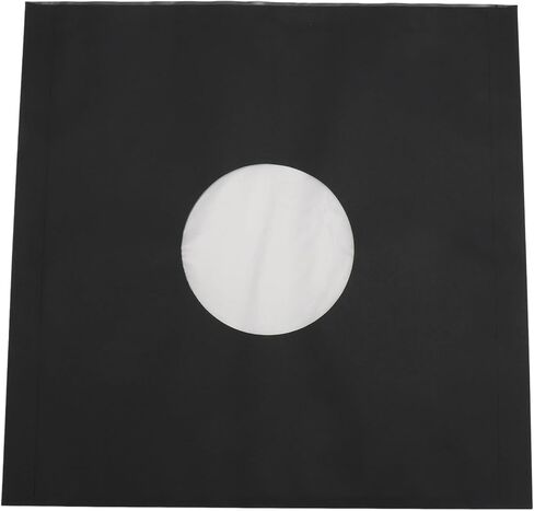 سجل جاكيتات الورق Kraft Premium متينة 12 بوصة LP أغطية واقية للتخزين السجلات Matte Black 20pcs in Kuwait