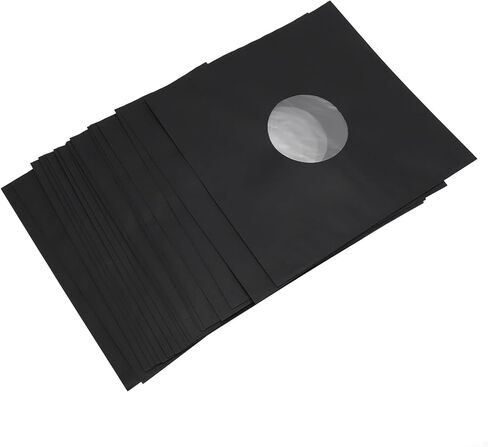 سجل جاكيتات الورق Kraft Premium متينة 12 بوصة LP أغطية واقية للتخزين السجلات Matte Black 20pcs in Kuwait