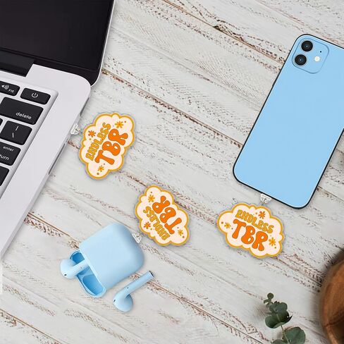 Book Lover Charms For Kindle, Phone Dust Plug 1.5 Inches Funny Reading Lover, Bookish Inspiration, Lightning/Type C Dust Plug, Acrylic Material, Accessories DIY Gift for Coworker Friend Mom in Kuwait