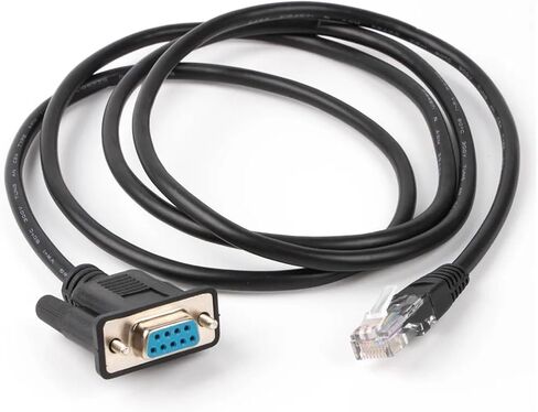 RJ45 CAT5E CAT6 TO RS232 DB9 CONSOLE ROUTER CABLE (Black) in Saudi Arabia