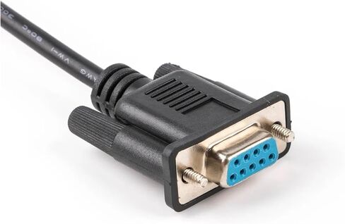 RJ45 CAT5E CAT6 TO RS232 DB9 CONSOLE ROUTER CABLE (Black) in Saudi Arabia