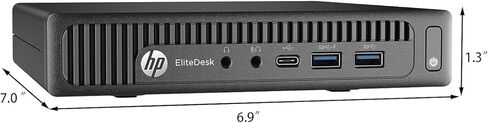 HP Elitedesk 800 G2 Mini PC Desktop ، Intel I5-6500 3.2GHz-3.6GHz ، 16GB DDR4 RAM ، 256GB SSD ، لوحة المفاتيح والماوس ، WIFI USB ، Windows 11 Pro (متجدد) in Saudi Arabia