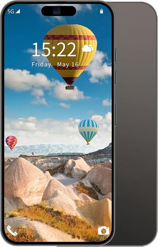 16Proma x Smartphone Smartphone 6.9 "HD Screen 6+256GB الهاتف الذكي مع بطاقة ذاكرة 128G نظام جديد 6800 مللي أمبير في الساعة بطارية مزدوجة SIM/Photeprint معرف/GPS (أسود) in Kuwait