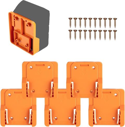 Battery Holder for Craftsman V20 20V Battery Wall Mount Battery Storage for Work Van, Shelf, Toolbox -5 Pack in Kuwait