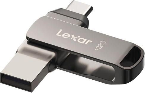 محرك فلاش Lexar 256GB JumpDrive Dual Drive D400 USB 3.1 Type-C وType-A، قراءة تصل إلى 130 ميجابايت/ثانية (LJDD400256G-BNQNU) in Kuwait