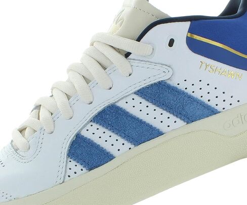 adidas Tyshawn Low Shoes - Core Black/White/Gold Metallic - 9.5 in Saudi Arabia