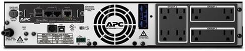 APC SMX1500RM2UNC X 1500VA RACK/Tower LCD 120V SMARTH مع بطاقة الشبكة (تم تجديدها معتمدًا) in Kuwait