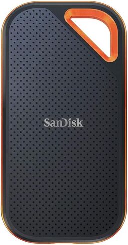 SanDisk SSD External 4TB USB 3.2 Gen 2x2 Max 2000 MB/s Splashproof Dustproof SDSSDE81-4T00-GH25 Extreme Pro Portable SSD V2 Eco Packaging in Saudi Arabia