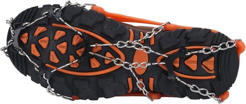 8 Tooth Crampons Foot Cover Ice and Snow, Walk Traction Ice Cleat Spikes Crampons, Outdoor Walking Weapon Mountaineering Skiing Crampons in Saudi Arabia