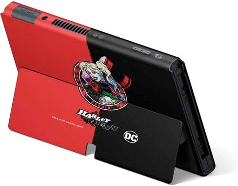 ألعاب Skinit Scenit Maming Skin متوافقة مع Nintendo Switch OLED (2021) - تصميم DC Comics Harley Quinn Puddin المرخص رسميًا in Saudi Arabia
