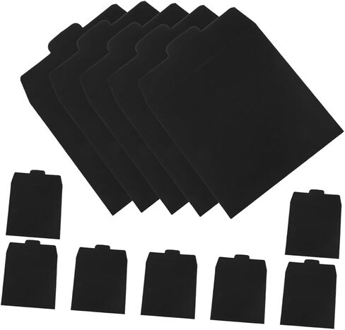 OperItacx 12pcs Cardboard CD تخزين الأظرف أعيد ملء الأكمام الورقية لأقراص DVDs أقراص الموسيقى بطاقات الزفاف منظم محمول مريح للمنزل والسفر in Kuwait