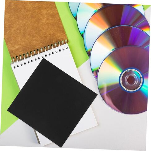OperItacx 12pcs Cardboard CD تخزين الأظرف أعيد ملء الأكمام الورقية لأقراص DVDs أقراص الموسيقى بطاقات الزفاف منظم محمول مريح للمنزل والسفر in Kuwait