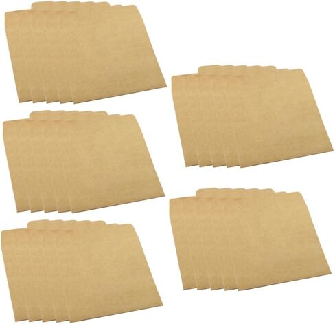 أكياس أقراص مضغوطة لـ Healifty 25pcs وأغطي قرص مضغوط منزلي خفيفة الوزن مغلفات قرص مضغوط لختم متعدد الوظائف للتخزين الآمن لحماية الموسيقى والأفلام in Kuwait