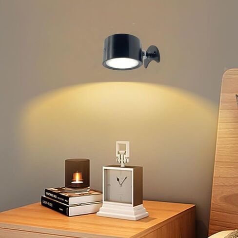3cct dimmable الجدار المغناطيسي الإضاءة اللمسة اللمسة القراءة ضوء اللمس ثنائية الجوانب مصباح القراءة مع شحن USB ، لا حفر بجانب الحفر ، ضوء المدخل (حزمة واحدة) in Saudi Arabia