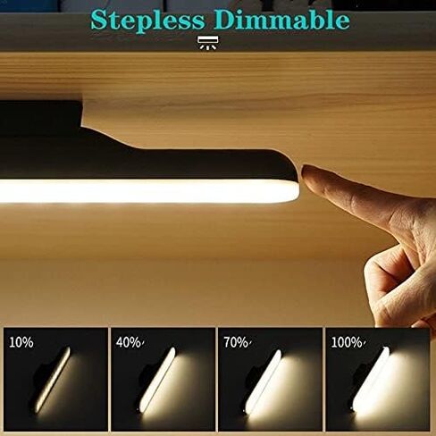 Magnet LED Reading Lamp Stepless Dimmable Wall Lamp Built in USB Rechargeable Battery Compatible with Desk Studing Mirror Cabinet,Wall lamp, mm-102 in Kuwait