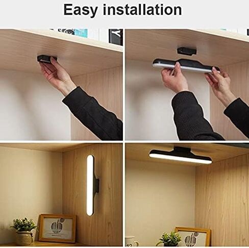 Magnet LED Reading Lamp Stepless Dimmable Wall Lamp Built in USB Rechargeable Battery Compatible with Desk Studing Mirror Cabinet,Wall lamp, mm-102 in Kuwait