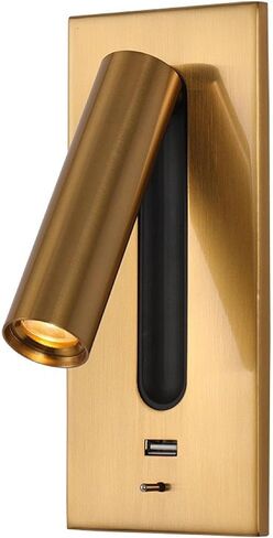 Victorian Table Lamp, Wall Sconce LED Reading Light Adjustable Rotatable Head USB Type-C Ports Switch Multicolor in Saudi Arabia