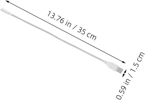 2PCS مصباح لوحة مفاتيح LED يعمل بتشغيل USB مع GOSONECK حماية العين ضوء القراءة لجهاز الكمبيوتر المحمول ومكتب دائمة ولطيفة للاستخدام لفترة طويلة in Kuwait