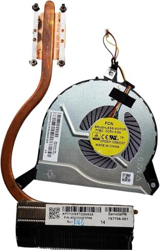 for 14-P 15-P 17-P 15-K 14-V Cooling Fan Cooler Fan Radiator HeatSink 767776-001 767706-001(Cooling Fan Set) in Kuwait