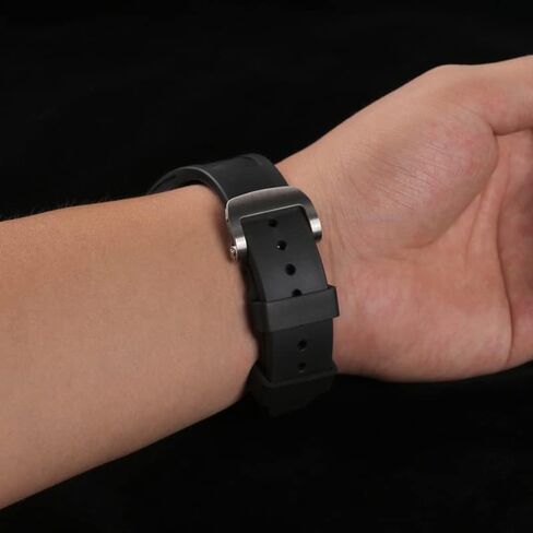 طقم تعديل علبة سبيكة من التيتانيوم لـ Apple Watch 8 7 45mm Fluorine Rubber Rubber Cover for Iwatch Sereis 6 SE 5 4 44mm band set in Kuwait