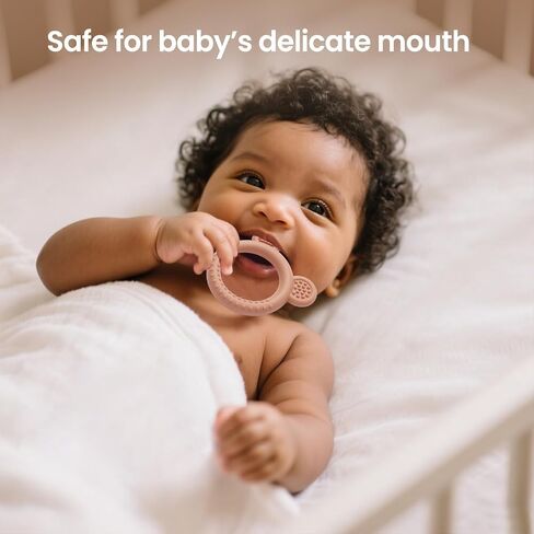 Eascrozn 3 Pack Teething Toys for Babies 0-6 Months BPA Free, Baby Toys 6-12 Months Teething Relief Easy to Hold, Silicone Teethers Chew Toys for Infant Baby Essentials in Saudi Arabia